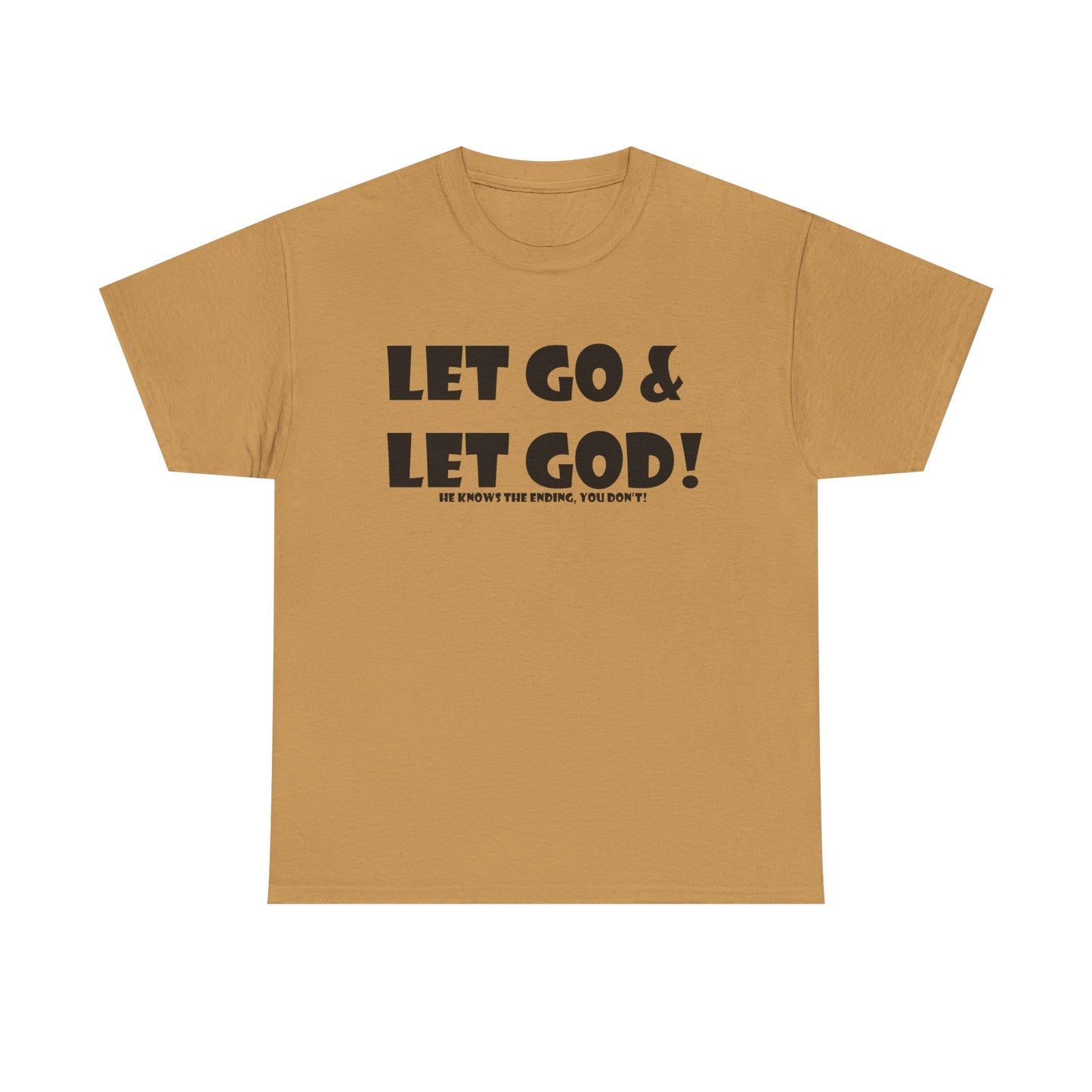 Let Go & Let God Unisex Heavy Cotton Tee - Christian Faith T-Shirt