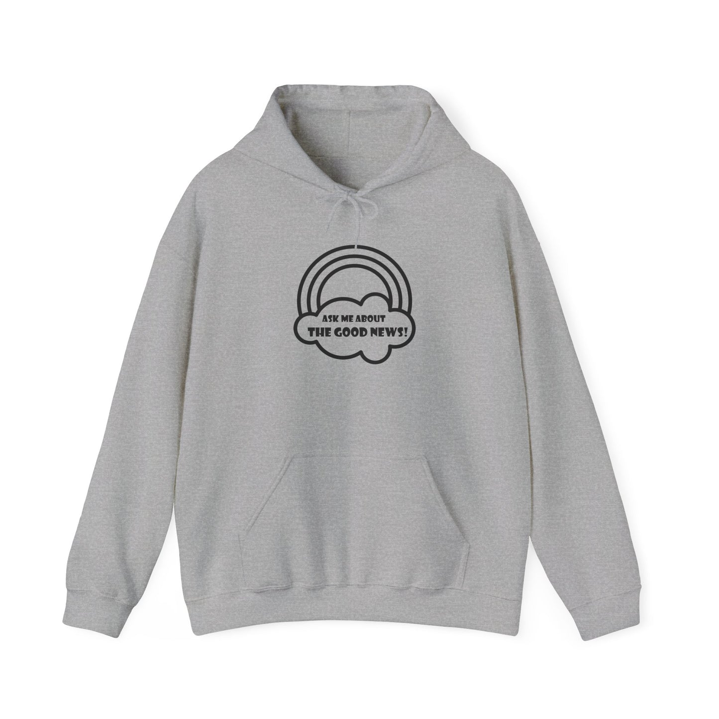 Ask Me About the Good News! Unisex Heavy Blend Hooded Sweatshirt