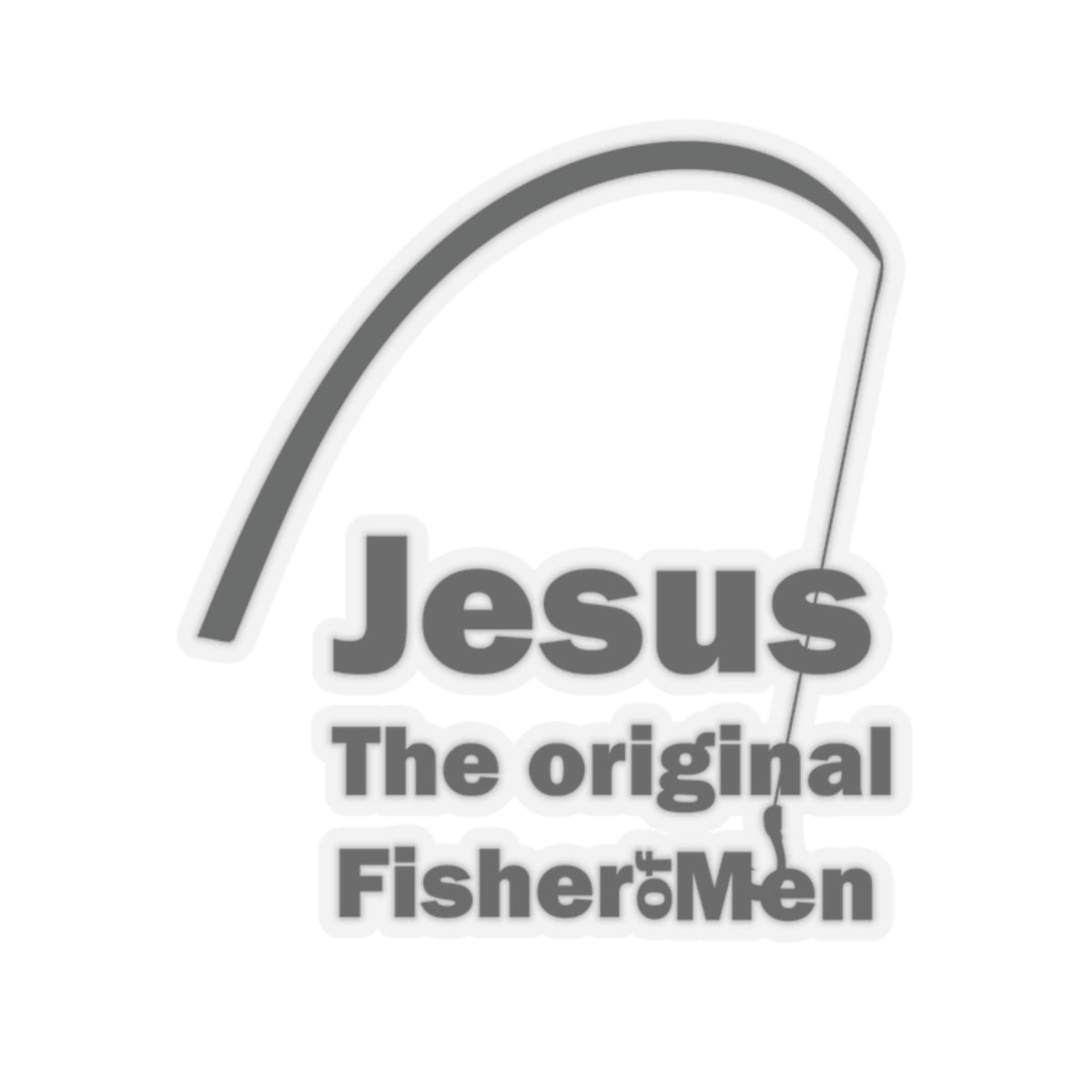 Jesus FisherMen Sticker - Christian Faith Décor for Fishermen