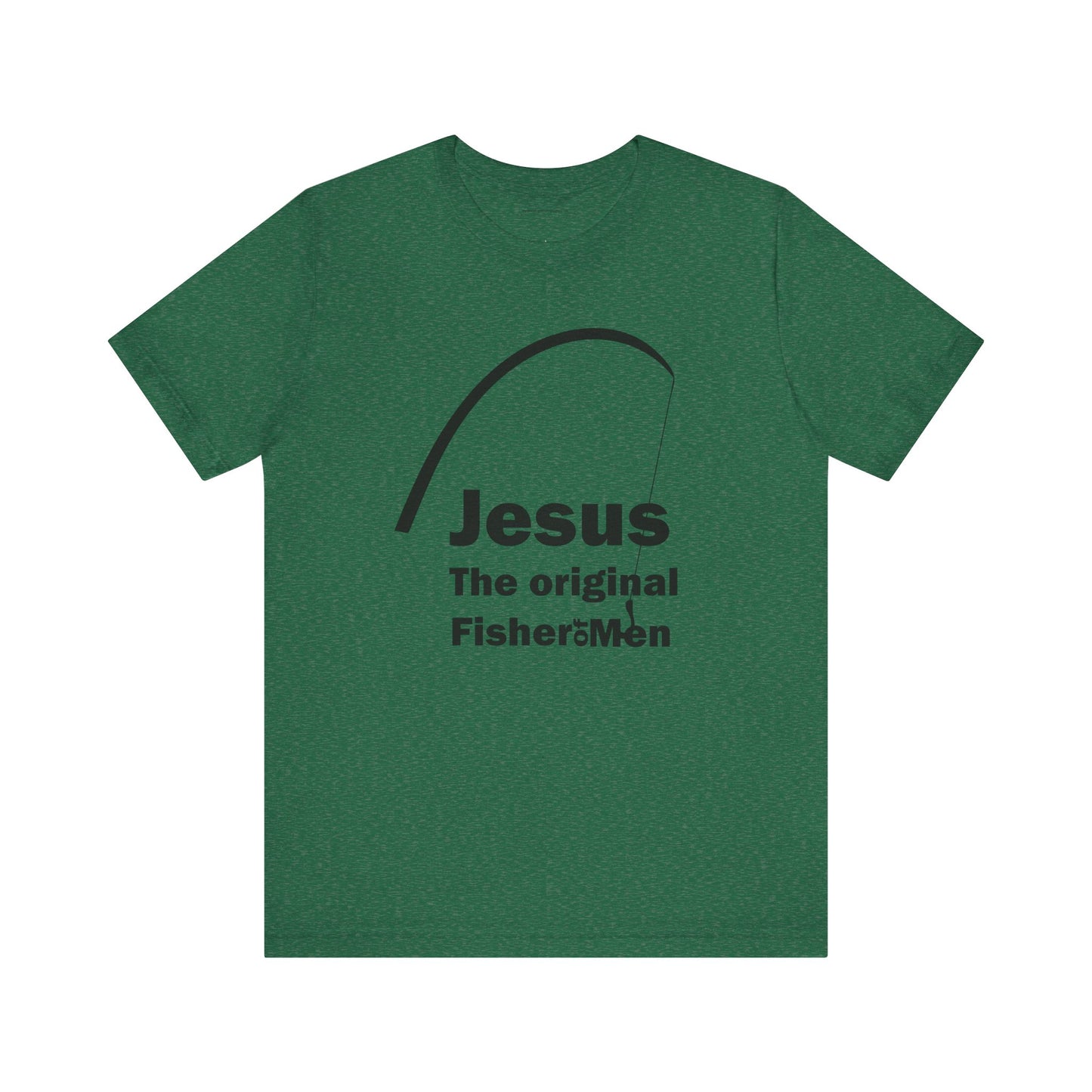 Jesus Fisher of men Unisex Short Sleeve Tee - Casual Faith-Inspired T-Shirt